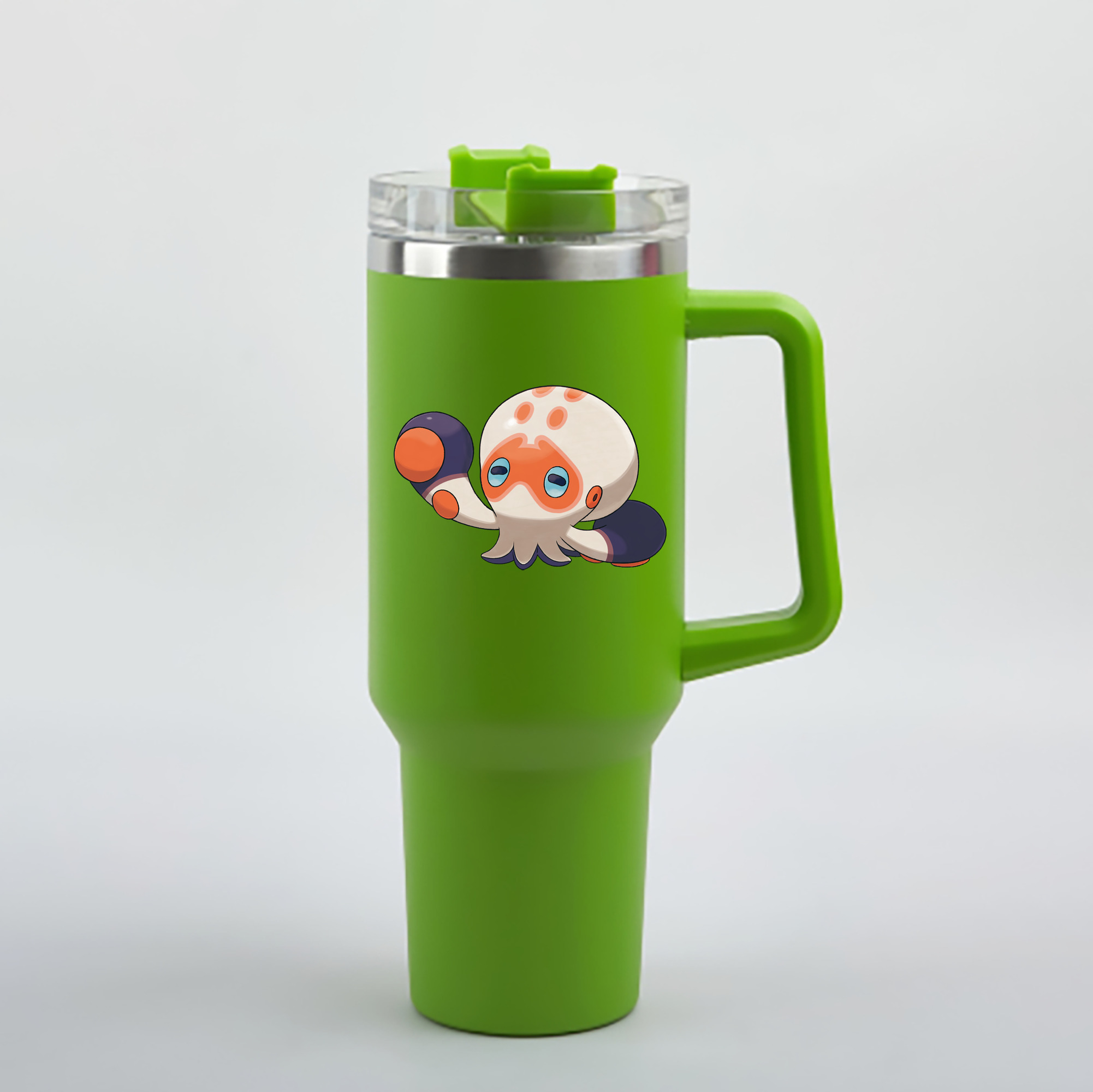 （画像用） ポケットモンスター Pokémon 1200mL車用タンブラー - クリスタルステッカー（プラスチックストロー付き）